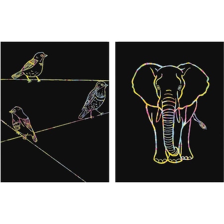 Creativity Street Art Paper, w/Etching Stick, 8-1/2"x11", 30/PK, AST PK PAC4627